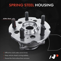 A-Premium Front & Rear Disc Rotor & Brake Pad+Hub Bearing for Honda Acura ZDX