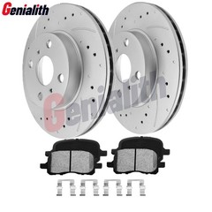 Front Rotors Ceramic Brake Pads for Toyota Corolla Chevy Prizm 1998-2001 2002