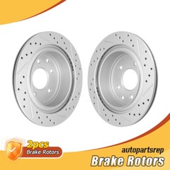 Rear Brake Disc Rotors for 2017-2023 Nissan LEAF Qashqai W/Manual Parking Brake