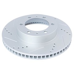 Front Performance Drilled & Slotted Brake Rotor & Posi Ceramic Pad Kit