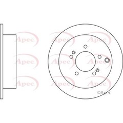 Apec Rear Brake Disc DSK2126 – OE High Quality Precision Engineered Part