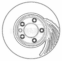 Fits Audi Q7 Porsche Cayenne VW Touareg AZ Front Left 1x Brake Disc 95535140151