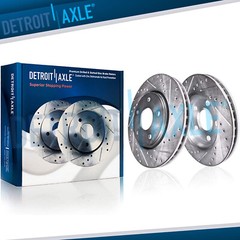 5-Lug L4 Front Drilled Slotted Disc Brake Rotors for 2007-2010 Chevrolet Cobalt
