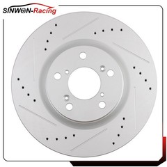 Front&Rear Brake Rotors Drilled Slotted For 2011 2012 2013 2014 Honda Odyssey