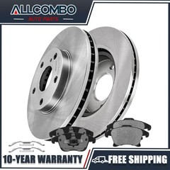 Front Brake Rotors and Ceramic Pads Kit for 2013 2014 2015 2016 Lincoln MKZ
