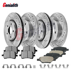 For Chevy Cobalt Malibu Pontiac G6 G5 Saturn Aura Front Rear Rotors Brakes Pads