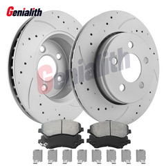 11.89″ Front Drilled Rotors Brake Pads for 2008 – 2012 Dodge Nitro Jeep Liberty