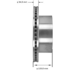 Bendix PRT6075 Brake Rotor