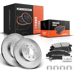 Front Disc Brake Rotor & Brake Pads for Honda Civic del Sol 1994-1997 Fit 07-08