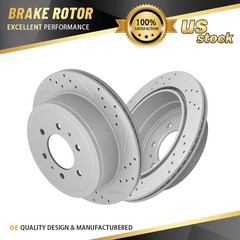 6-Lugs Rear Disc Brake Rotors for Ford F-150 2004-2011 Lincoln Mark LT 2006-2008