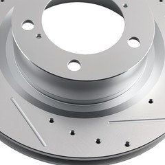 Front Drilled & Slotted Disc Brake Rotor For Toyota Tundra 2007-2021 S-31482