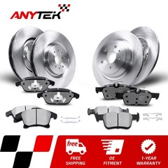 Front & Rear 4x Brake Rotors & 8x Brake Pads for Ford Fusion Lincoln MKZ
