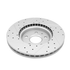 Front Drilled & Slotted Brake Rotors For Chevy Malibu Impala Equinox GMC Terrain