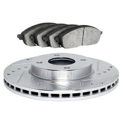 For BMW 318i/318is 1991 Brake Rotor Set Front | Cast Iron | Black | Vented Rotor