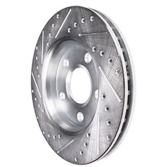 Pair Drilled and Slotted Front Disc Brake Rotors for 2017 – 2021 Subaru Impreza
