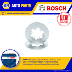 2x Brake Discs Pair Solid Rear 308mm 0986479D43 Bosch Set 1815600 2527114 BD2529