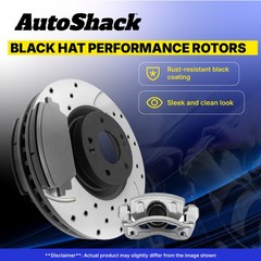 Front Rear Drilled Slotted Brake Rotors Pads Calipers for VW Jetta 2006-2008