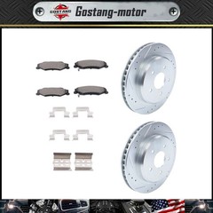 Rear Drilled Brake Rotors and Pads For Chevrolet Corvette 1997-2004 5.7L V8 GAS