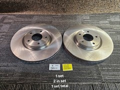 (QTY 2) Brake Disc Rotor Min Thick 30MM 44620-42095 12941, Cast iron