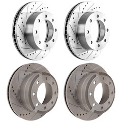 Front & Rear Brake Disc Rotors for F250 Truck F350 Ford F-250 Super Duty F-350