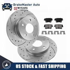 12.6″ Rear Drilled Rotors Pads for Chrysler 300 Dodge Challenger Charger Magnum