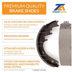 [Rear] Disc Coated Rotors Ceramic Pads And Parking Shoes Kit For Hyundai Elantra