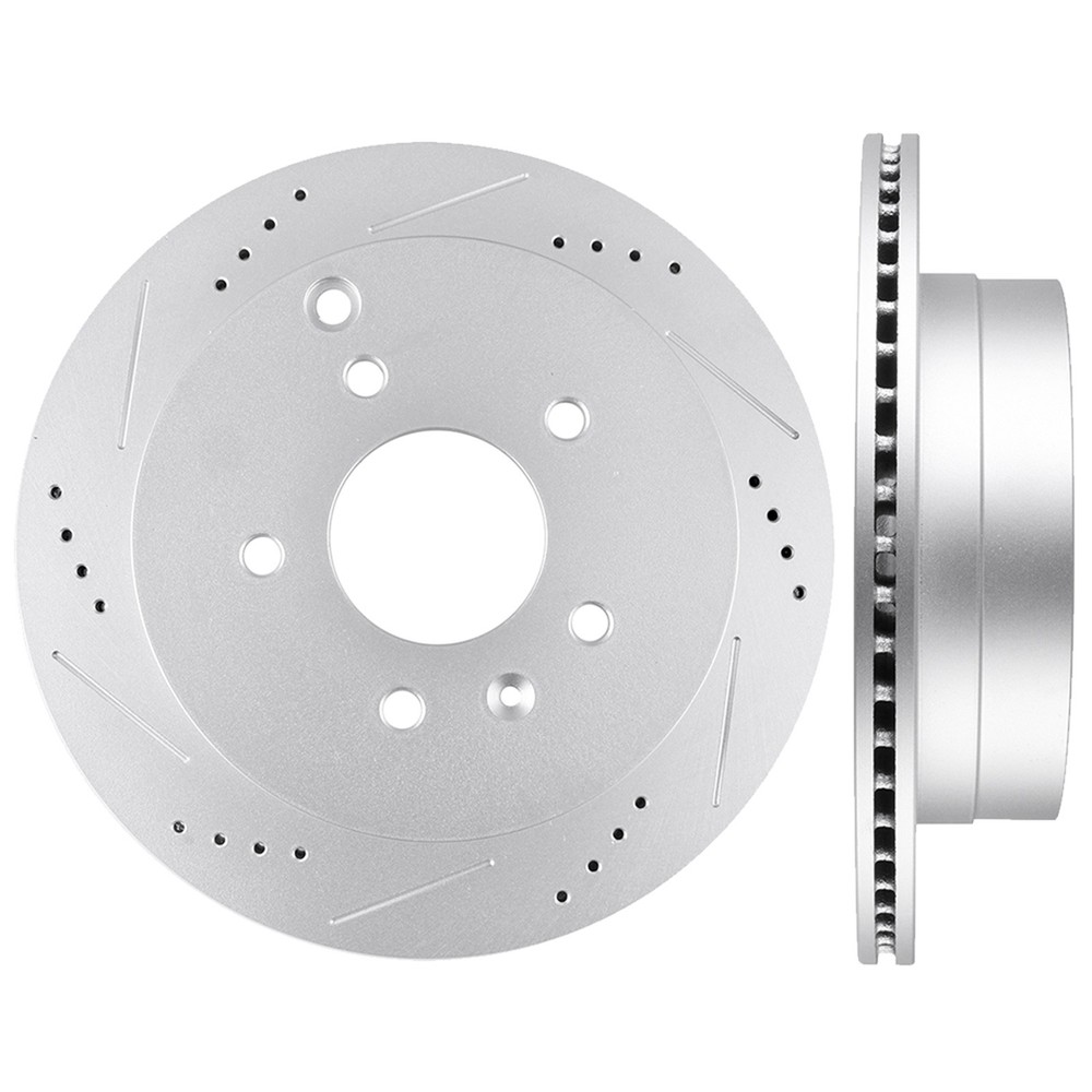 303mm Rear Drilled Slotted Discs Brake Rotors For Chevrolet Equinox 2007 – 2009