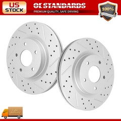Front Disc Drilled & Slotted Brake Rotors for 2007 – 2022 2023 Nissan Altima