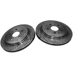 2pcs Rear Drilled Brake Rotors for Chevrolet Camaro 10-15 Cadillac CTS 2008-2019