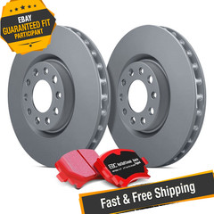 EBC S12KF1194 Stage 12 Light Signature Plain Front Brake Kit for 12-19 Fiat 500