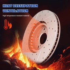 302mm Front Disc Brake Rotors Set for 2008 – 2012 Jeep Liberty Dodge Nitro