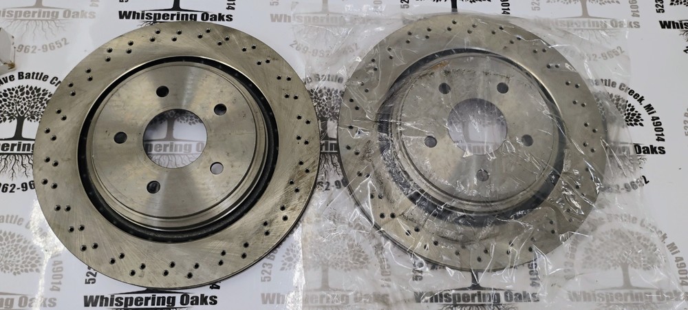 2005-2013 Chevy Corvette NEW Pair Rear Vented 13 inch Rotors BR900972