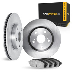 For Saab 9-5 2011 Brake Rotor Set Rear | Excluded Calipers | Plain Rotor Style