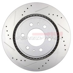 2X Front Brake Rotors + 4X Ceramic Pads For 2010-2017 Ford F150 Drill Slot