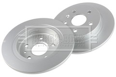 2x Brake Discs Pair Solid fits SAAB 9-5 YS3G 2.0D Rear 10 to 12 292mm Set B&B