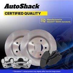 Rear Brake Rotors Ceramic Pads Calipers for Honda, Odyssey 2005-2010
