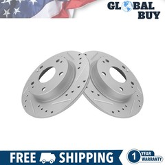 New Rear Brake Rotors Set Solid For 2016-2023 Honda Civic 2019-2022 Insight