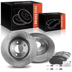 New Front Side Disc Brake Rotors & Ceramic Brake Pads for Ford Edge Lincoln MKX
