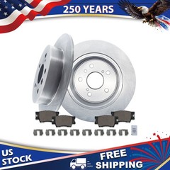 2007-2012 Lexus ES350 Toyota Camry Avalon Rear Ceramic Brake Pads and Rotors Kit