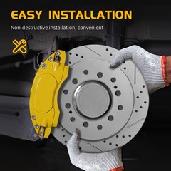256mm Front Drilled Disc Brake Rotors for Dodge Attitude Hyundai Accent Kia Rio