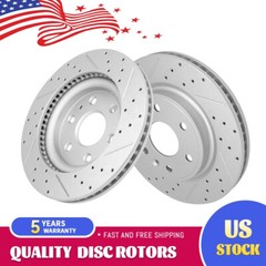 Front Drilled Rotors for 2007-2017 Chevy Traverse Enclave GMC Acadia Outlook