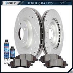 Front Brake Rotors + Ceramic Pads Fits Sebring Outlander Avenger Lancer Caliber