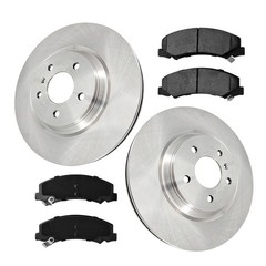 For 2006-11 Cadillac DTS Buick LuCerne V8 323mm Front Brake Rotors&Ceramic Pads