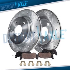 Rear Drilled Disc Brake Rotors Brake Pads Kit for 2006 – 2011 Mercedes-Benz B200