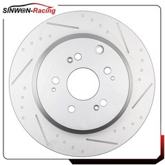 Front&Rear Brake Rotors Drilled Slotted For 2011 2012 2013 2014 Honda Odyssey