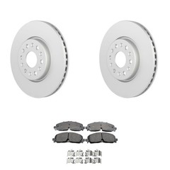 Bosch QuietCast Front Rotors Akebono ProACT Disc Brake Pad Kit For Traverse