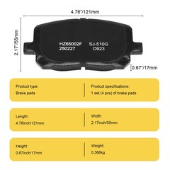 Front Disc Rotors Brake Pads for Toyota Corolla Matrix Pontiac Vibe 2003-2008