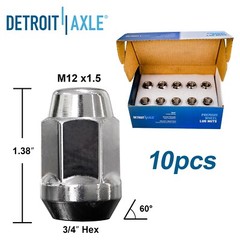 Front Drilled Rotors Brake Pads +10pc Wheel Lug Nuts for Blazer S10 Sonoma Jimmy