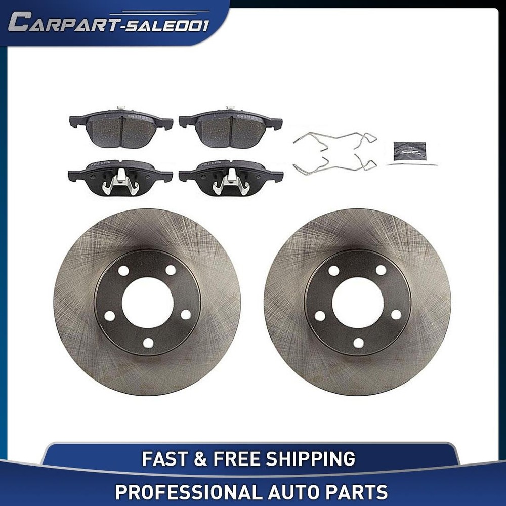 Front Disc Brake Rotors Brake Pads Kit for 2004-2013 Mazda 3 2.0L