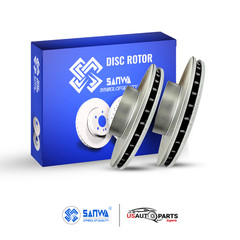 FRONT BRAKE ROTOR VENTED GEOMET COATED & CERAMIC PAD KIT 345 mm FOR SUBARU 11-16